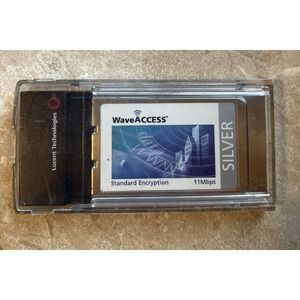 Lucent WaveACCESS card Silver PC24E-H-FC Standard Encryption 11mbps 5V Wave